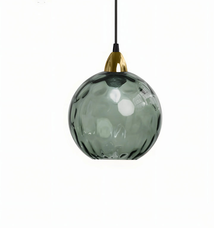 TULISE GLASS PENDANT LIGHTS - Dark Green