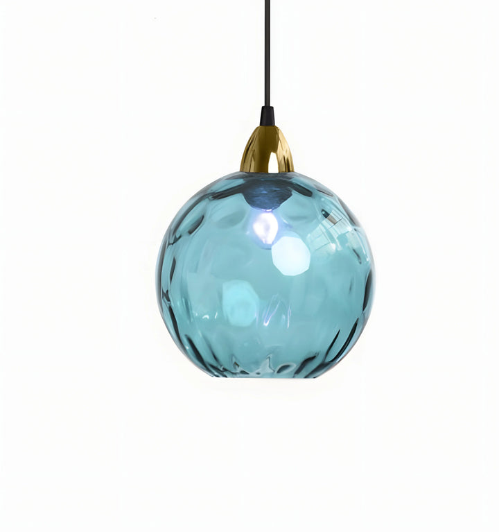 TULISE GLASS PENDANT LIGHTS - Light Blue