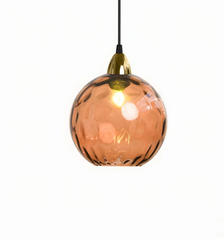 TULISE GLASS PENDANT LIGHTS - Orange