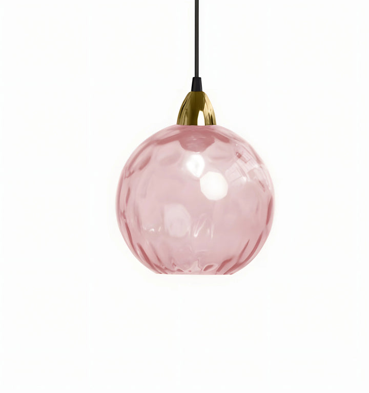 TULISE GLASS PENDANT LIGHTS - Pink