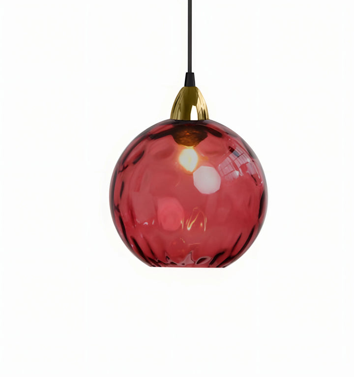 TULISE GLASS PENDANT LIGHTS - Red