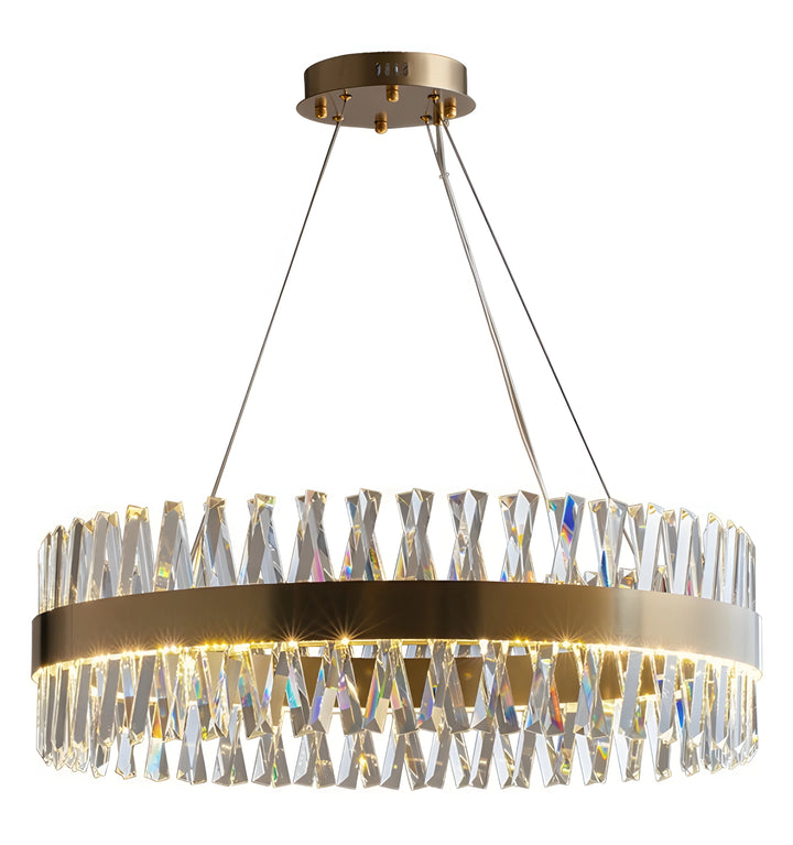 The Golden Crossover Chandelier