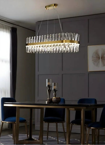 The Golden Crossover Chandelier