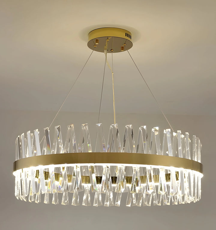 The Golden Crossover Chandelier