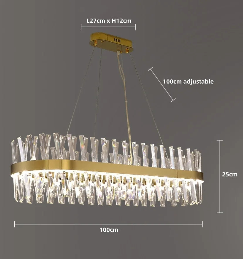 The Golden Crossover Chandelier