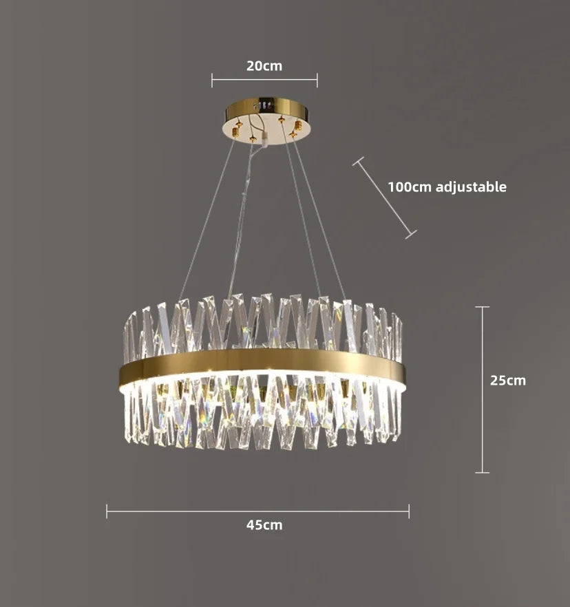 The Golden Crossover Chandelier