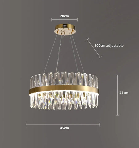 The Golden Crossover Chandelier