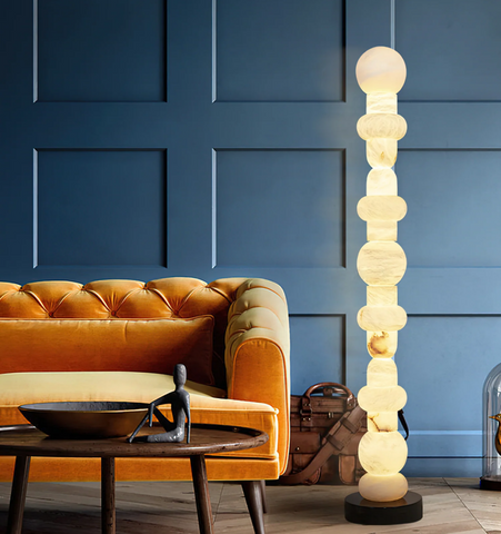 Totem Alabaster Floor Lamp