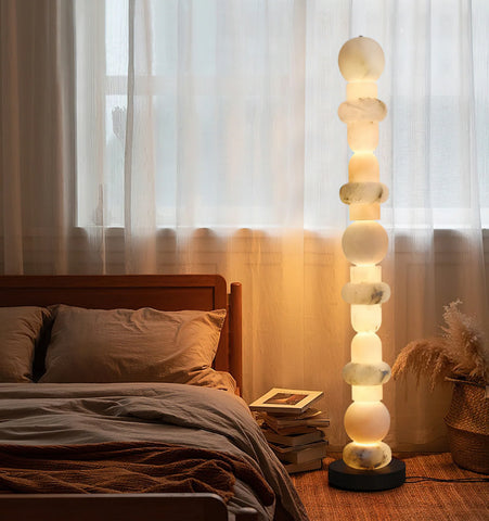 Totem Alabaster Floor Lamp