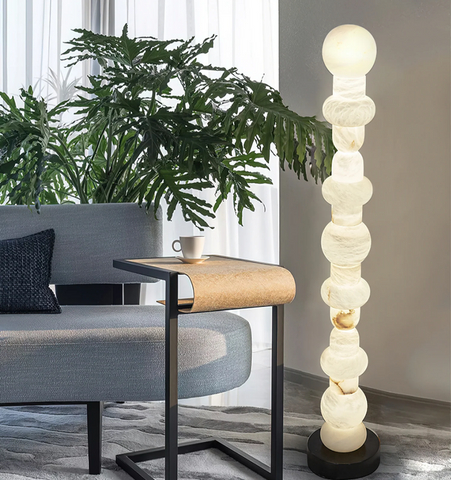 Totem Alabaster Floor Lamp
