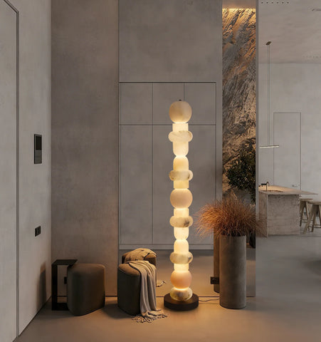 Totem Alabaster Floor Lamp