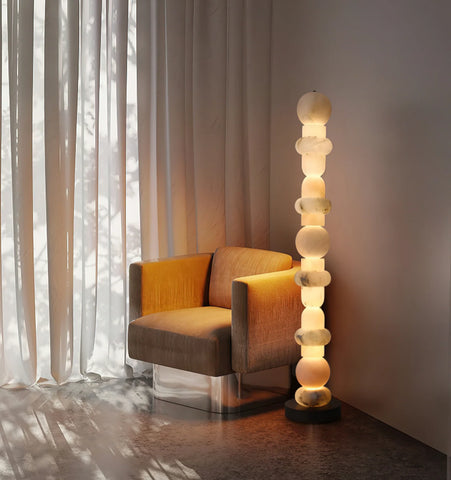 Totem Alabaster Floor Lamp