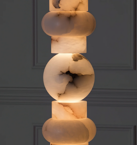 Totem Alabaster Floor Lamp
