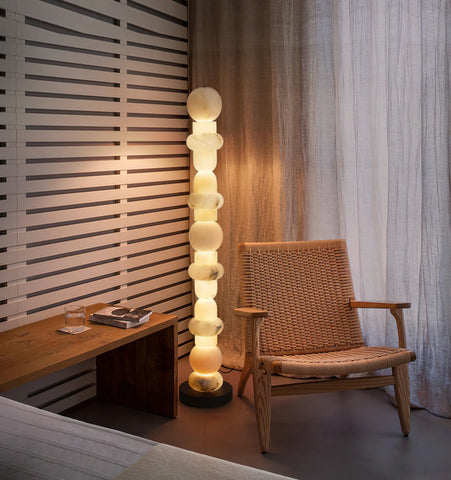 Totem Alabaster Floor Lamp