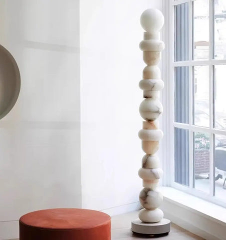 Totem Alabaster Floor Lamp