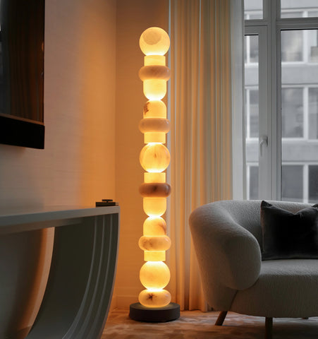 Totem Alabaster Floor Lamp