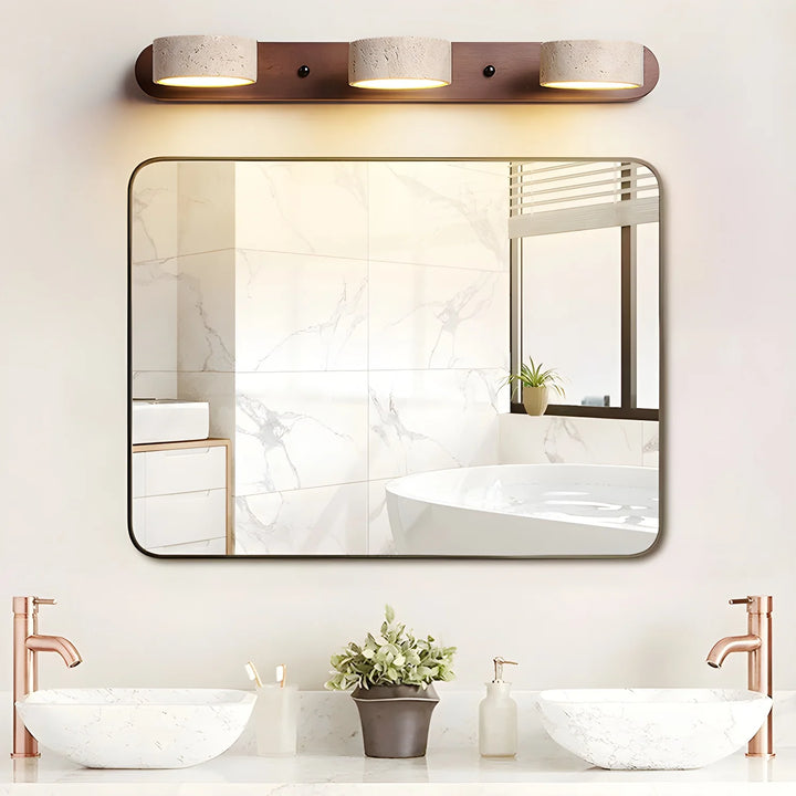 Travertine Duo Wall Light