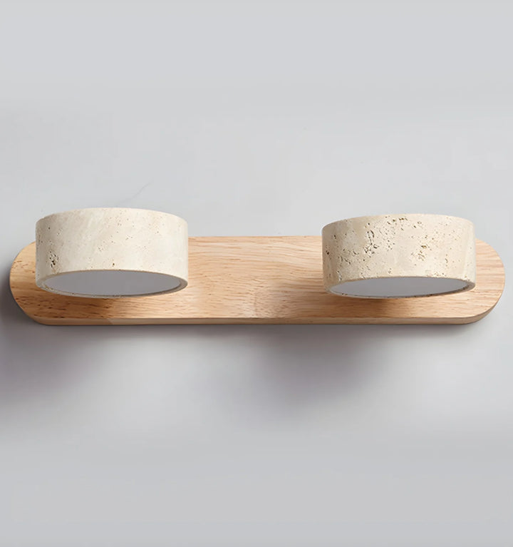 Travertine Duo Wall Light