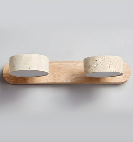 Travertine Duo Wall Light