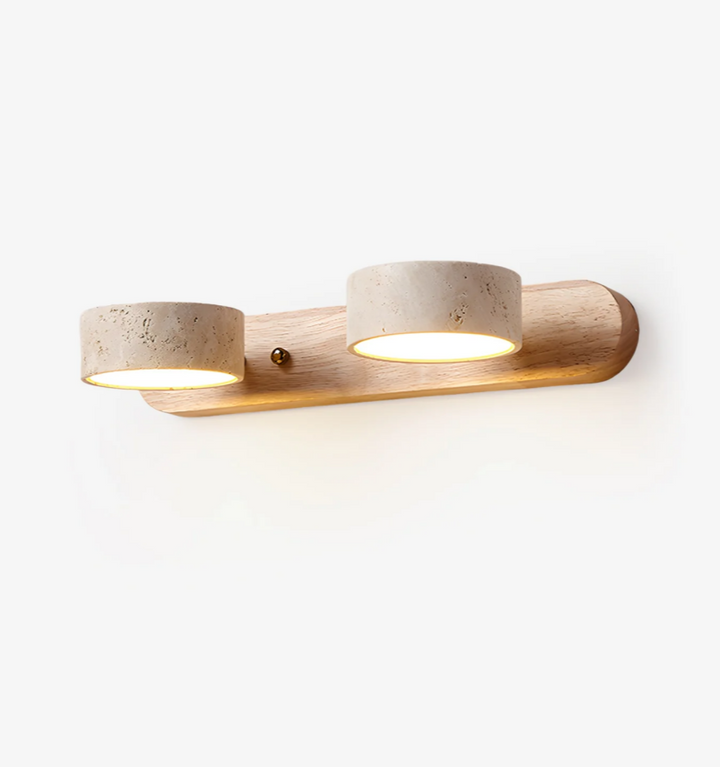 Travertine Duo Wall Light
