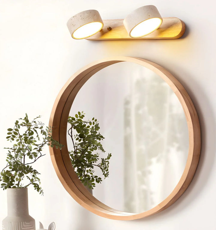 Travertine Duo Wall Light