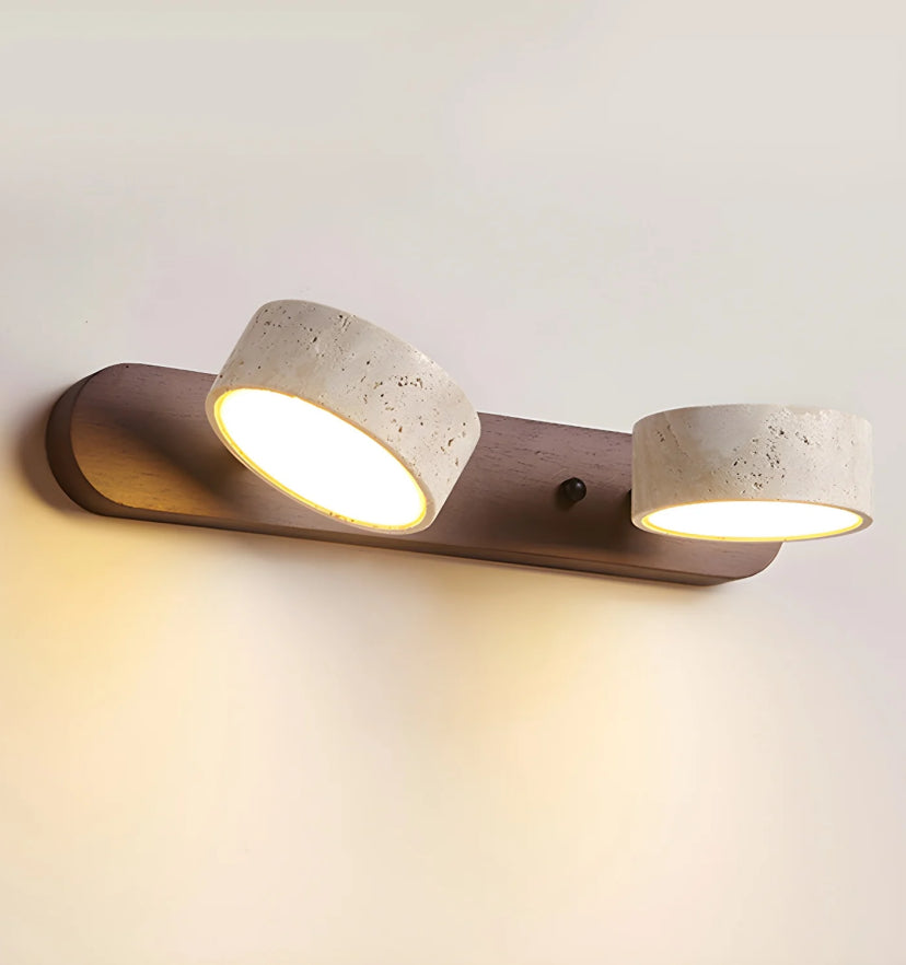Travertine Duo Wall Light