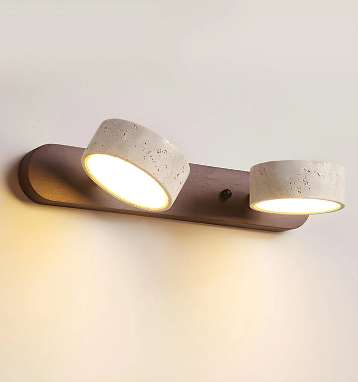 Travertine Duo Wall Light