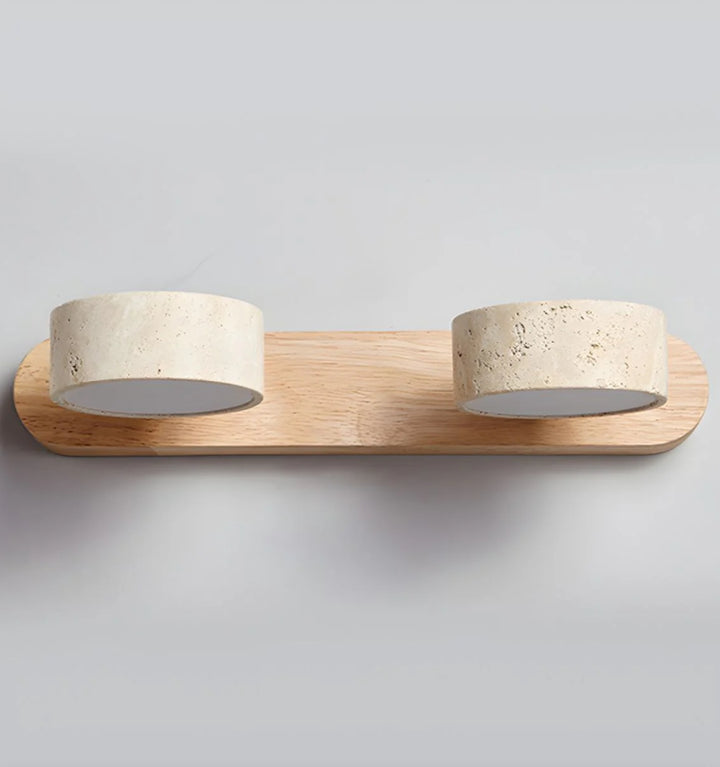 Travertine Duo Wall Light