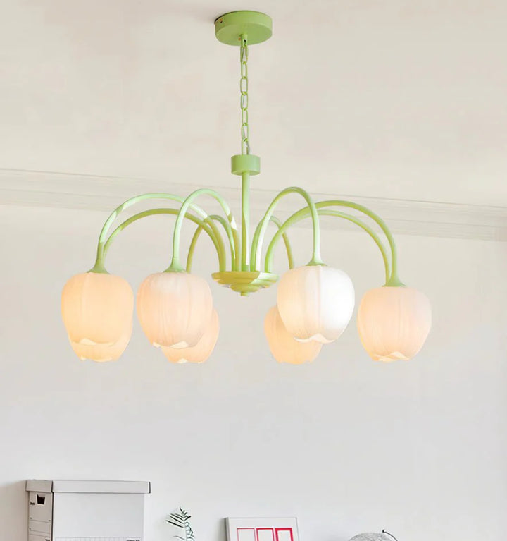 Tulip Matcha Chandelier