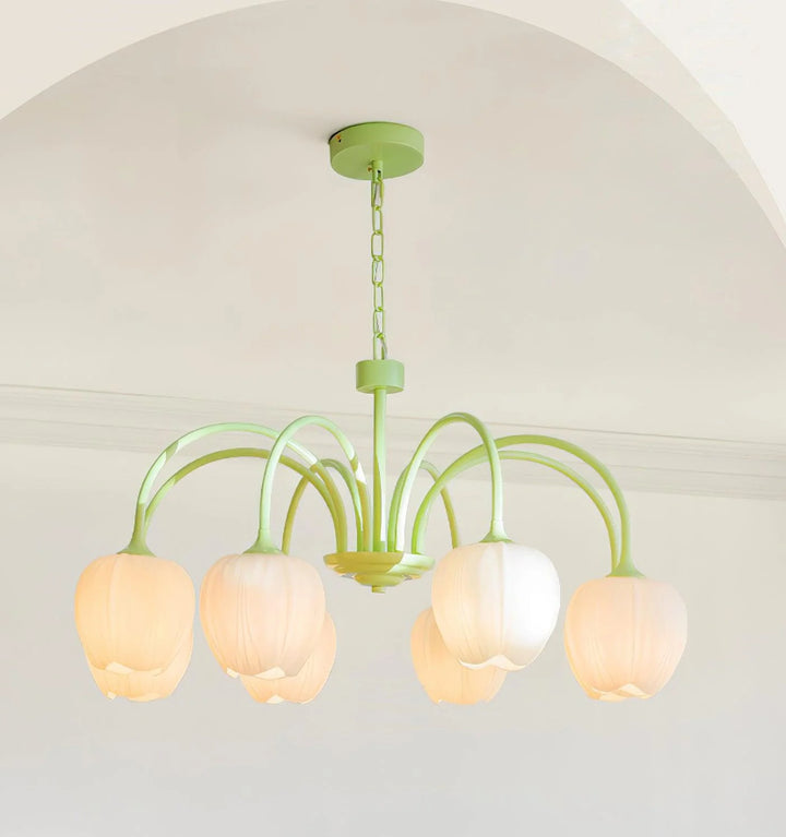 Tulip Matcha Chandelier