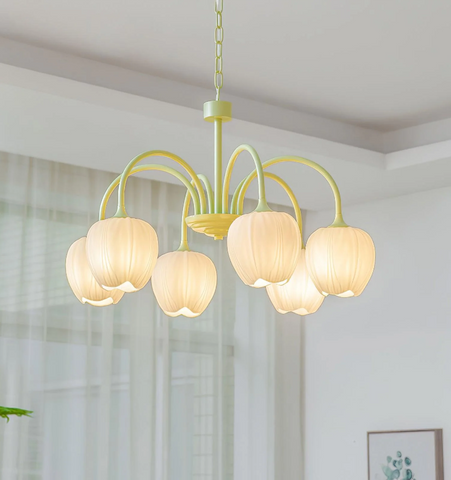 Tulip Matcha Chandelier