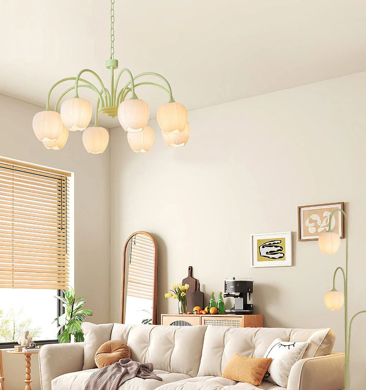 Tulip Matcha Chandelier