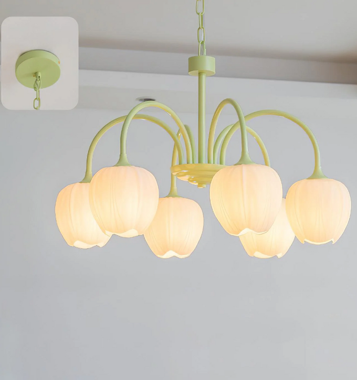 Tulip Matcha Chandelier