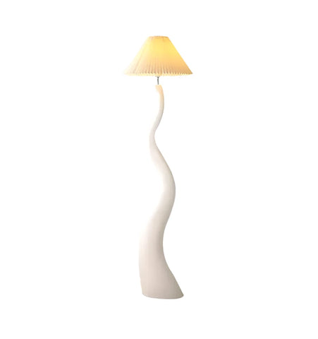 TWISTED PLEATED FLOOR LAMP