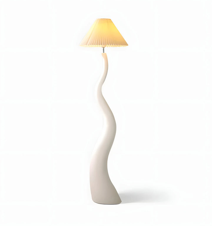 TWISTED PLEATED FLOOR LAMP