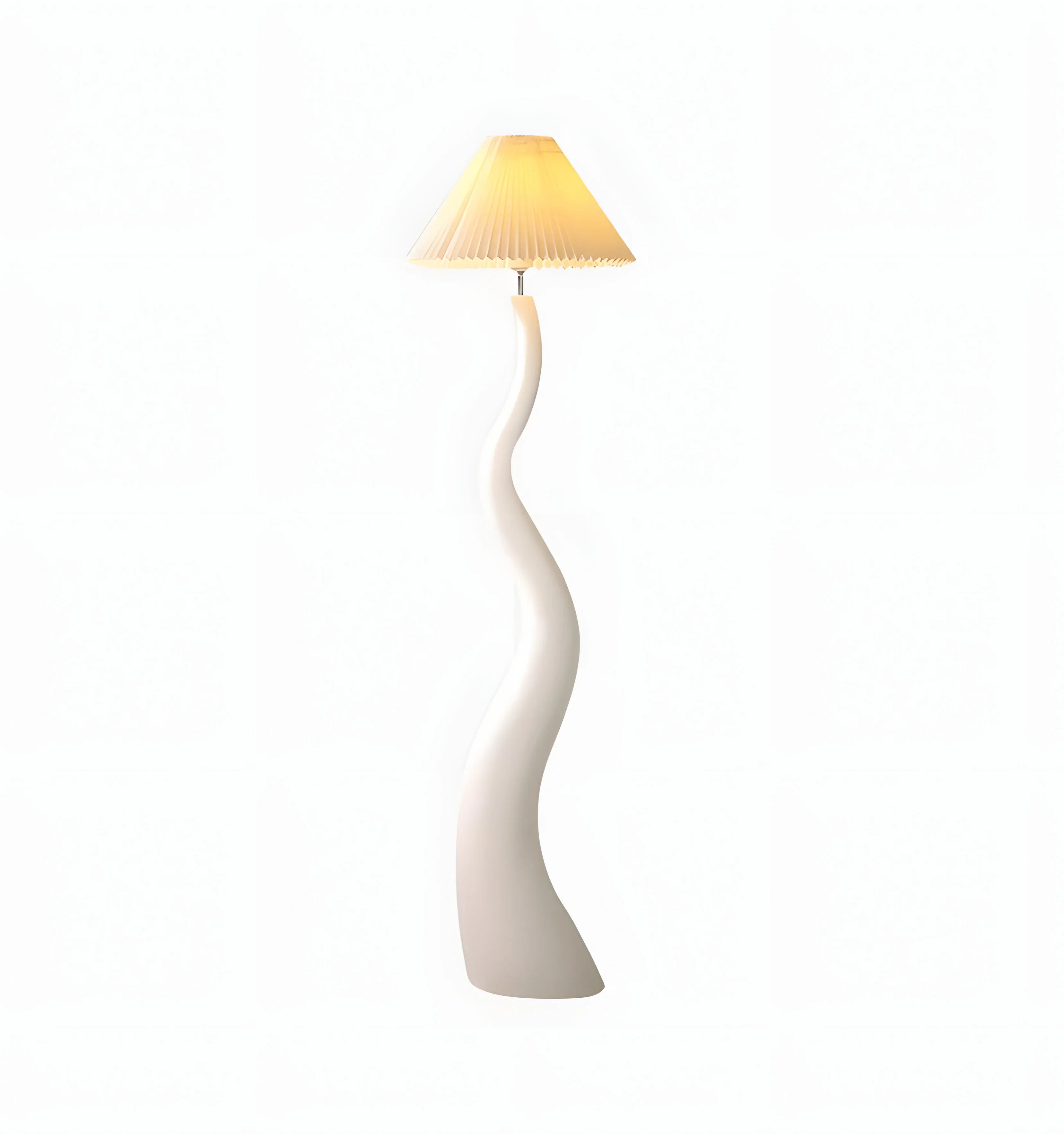 TWISTED PLEATED FLOOR LAMP