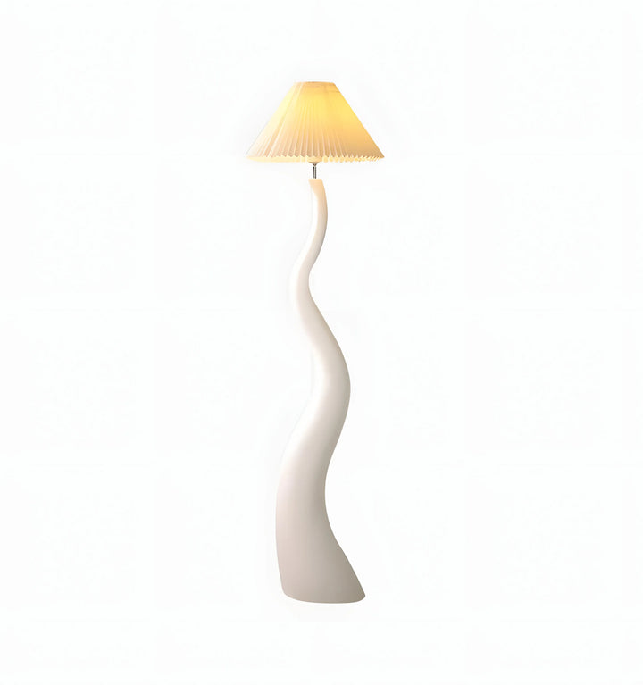 TWISTED PLEATED FLOOR LAMP