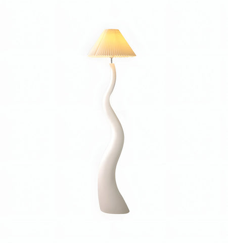TWISTED PLEATED FLOOR LAMP
