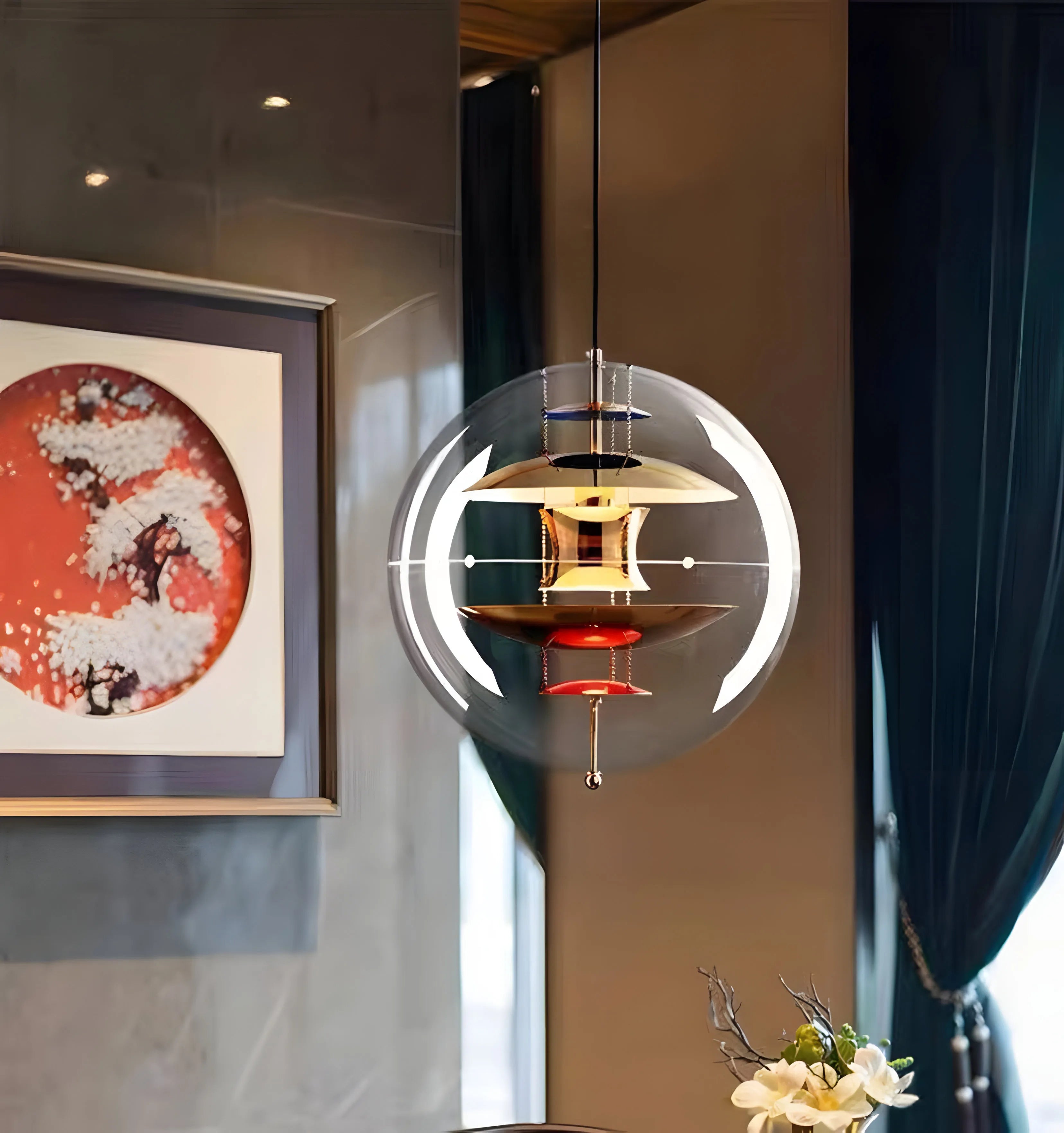 Round Sphere Pendant Lamp