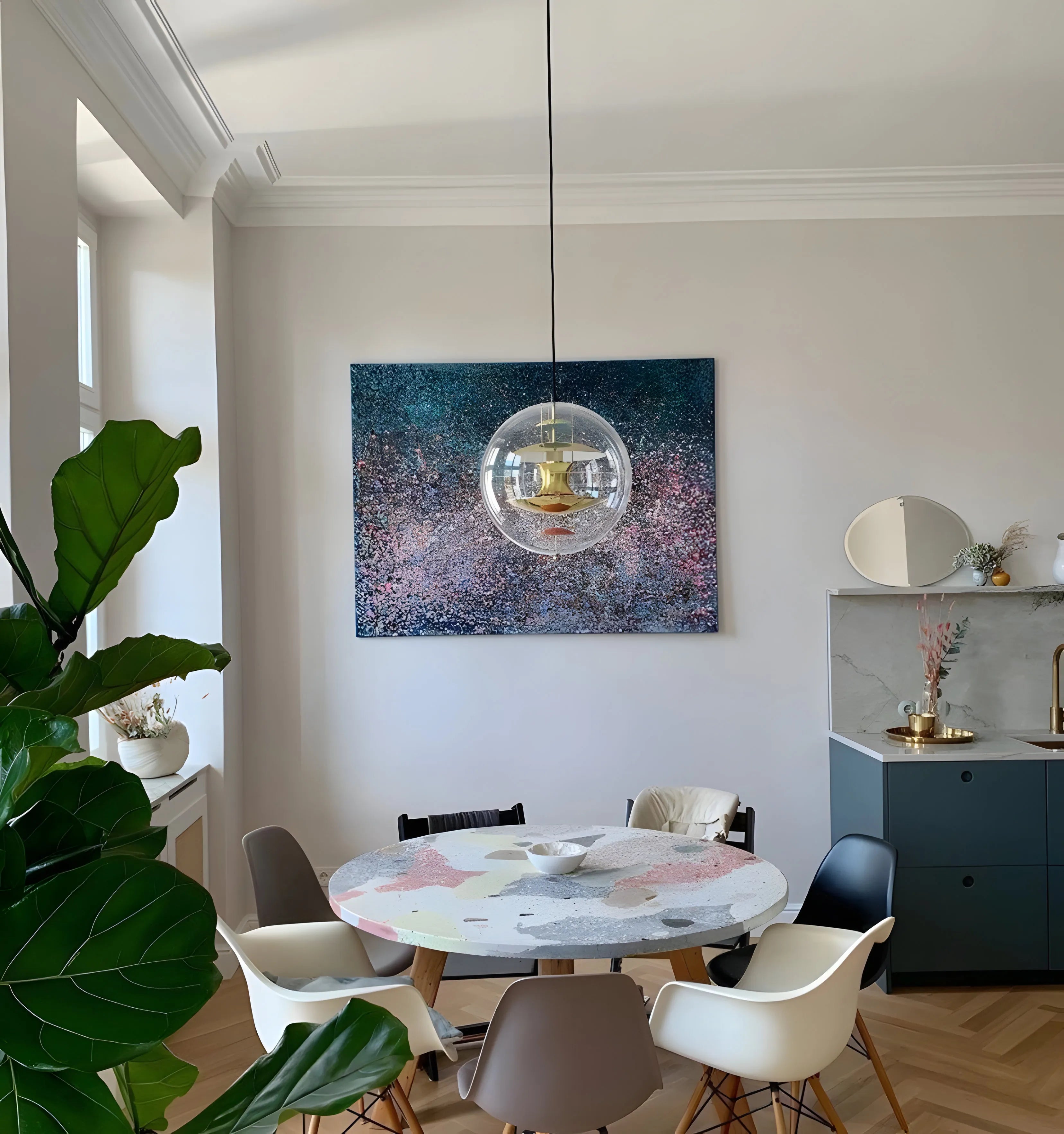 Round Sphere Pendant Lamp