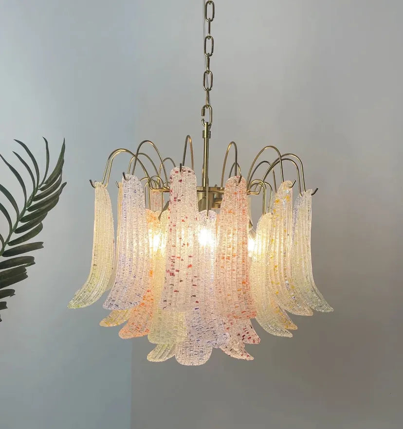 VENINI COLORFUL MURANO GLASS CHANDELIER