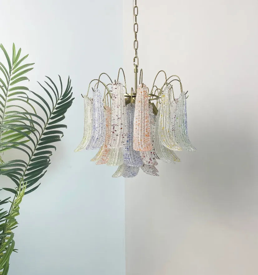 VENINI COLORFUL MURANO GLASS CHANDELIER