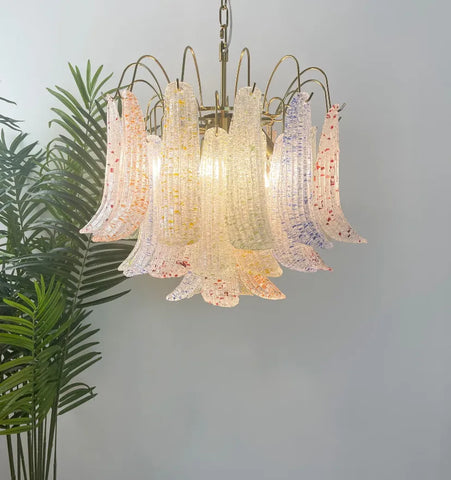 VENINI COLORFUL MURANO GLASS CHANDELIER