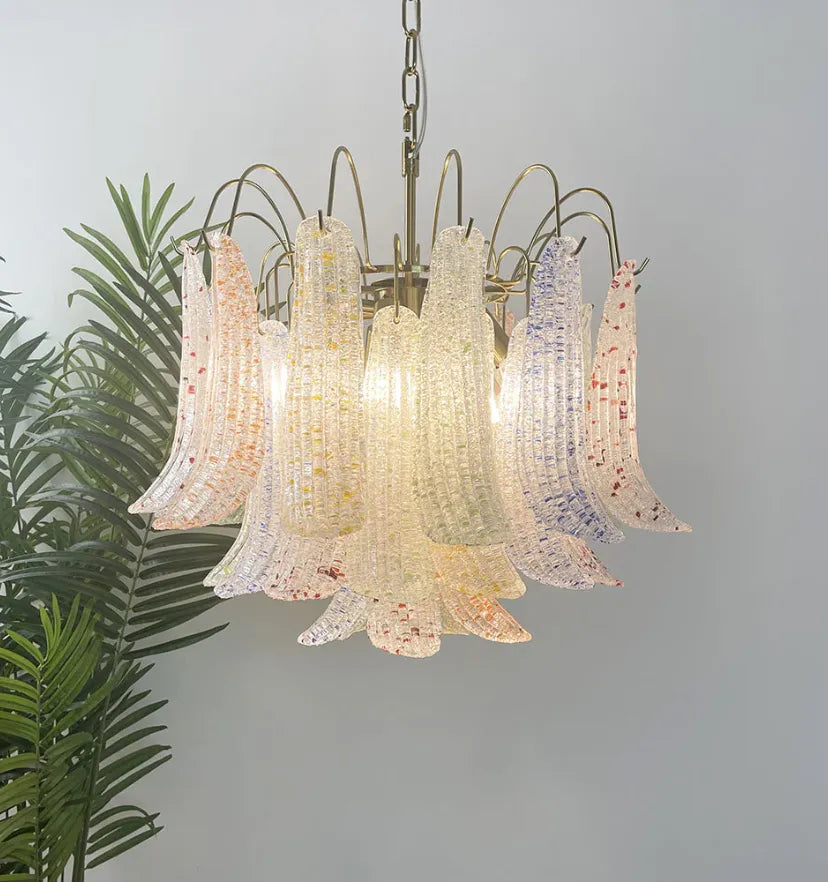 VENINI COLORFUL MURANO GLASS CHANDELIER