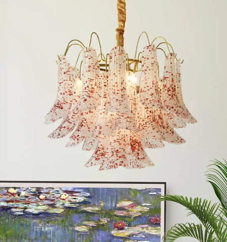 VENINI COLORFUL MURANO GLASS CHANDELIER