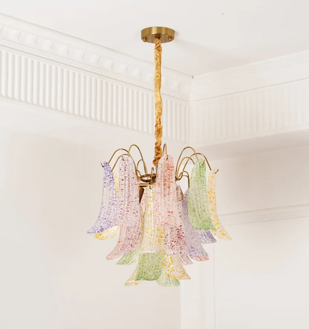 VENINI COLORFUL MURANO GLASS CHANDELIER