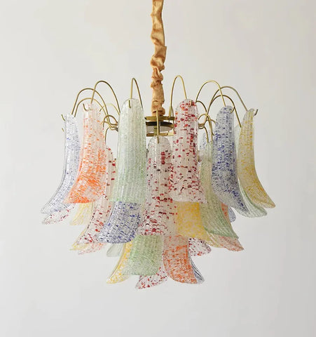 VENINI COLORFUL MURANO GLASS CHANDELIER