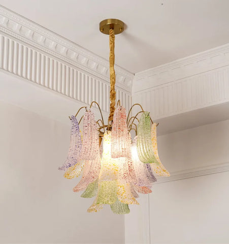 VENINI COLORFUL MURANO GLASS CHANDELIER