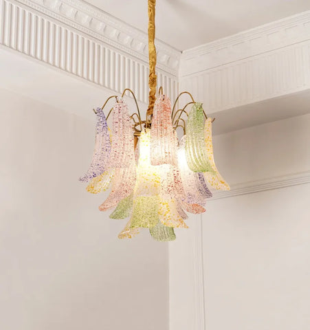 VENINI COLORFUL MURANO GLASS CHANDELIER