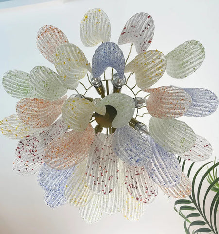 VENINI COLORFUL MURANO GLASS CHANDELIER